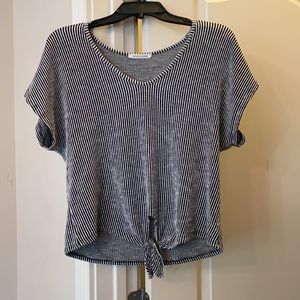 Caution to the wind striped shirt